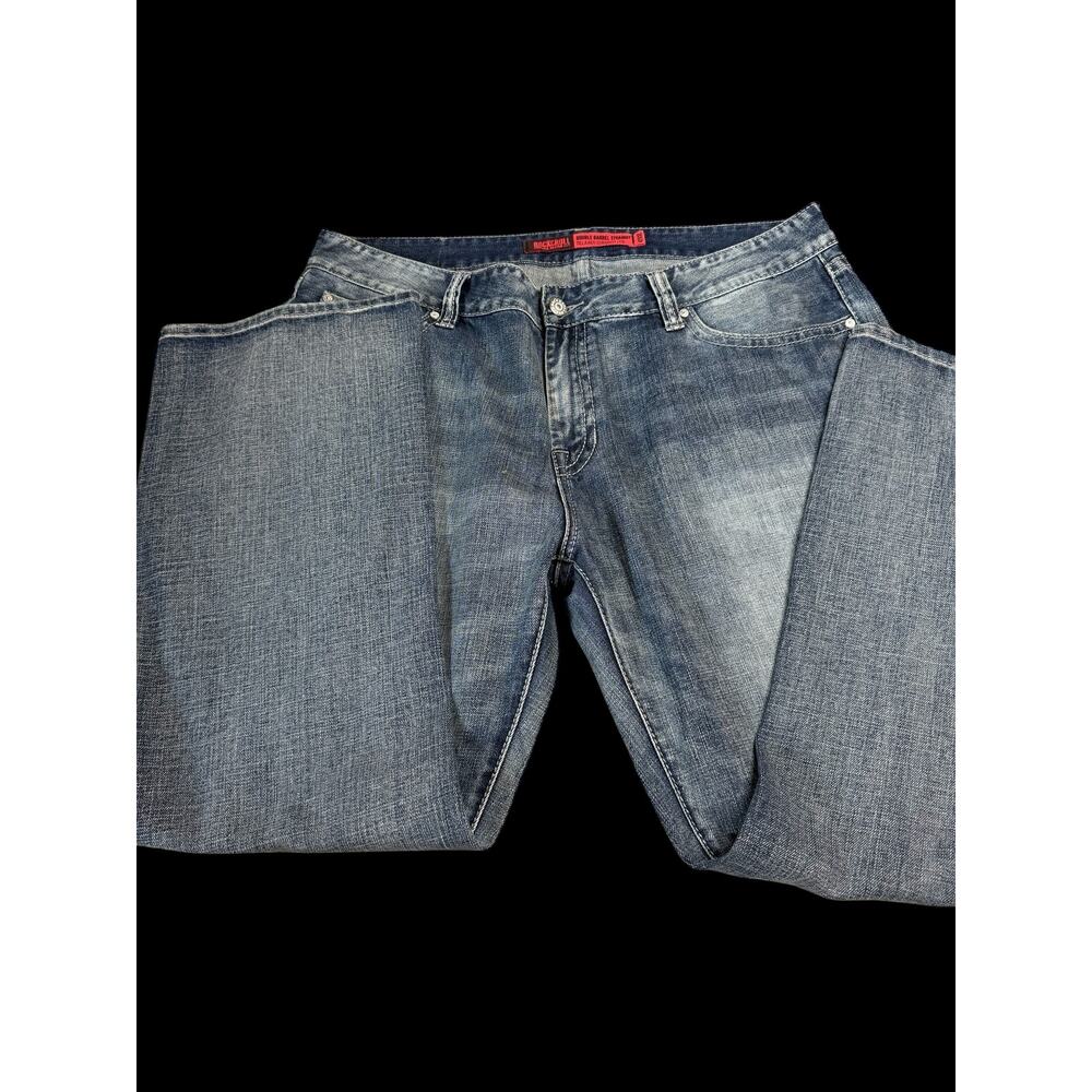 Rock & Roll Cowboy Mens Denim Jeans 42x32 Double Barrel Straight Relaxed B9